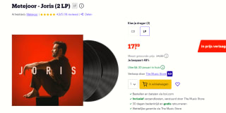 Metejoor - Joris 2 Lp's voor €17,99 bij Bol.com
