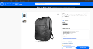 Mochila Xtech Leiden para notebook hasta 15.6" por $9.900