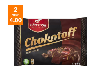 Côte d'Or Chokotoff 500 g, 2 voor €4 bij de AH