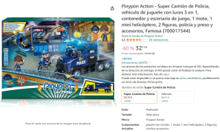 Pinypon Action Super Camión de Policía por 32,12€
