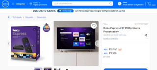 Roku Express HD 1080p Nueva Presentación por $29.990