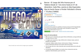 juego de mesa Borras El Juego del Año por 6,97€