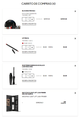Descuento MAC Cosmetics: Set Blockbuster MAC + 3 Regalos por $2,939