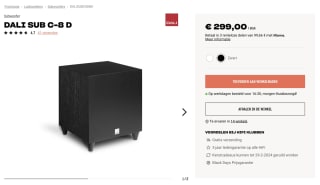 DALI SUB C-8 D voor 299 euro