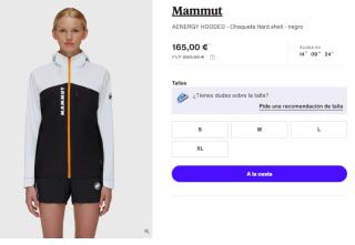 Chaqueta para Mujer Mammut AENERGY HOODED por 148.5€