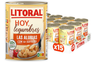 15 Unidades 430g LITORAL Hoy Legumbres Alubias con su sofrito de lentejas por 28,35€