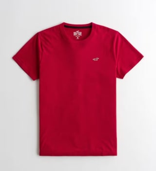 Camiseta Hollister gris cuello redondo por solo 7,99€