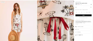 Pijama corto de mujer 2 piezas 100% algodón Garfield por 9,99€
