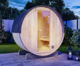 Sauna tonneau extérieur Finntherm Mini XXS à 1979€