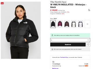 The North Face - Himalayan - Geïsoleerd jack in zwart in maat L, XL voor €119,95 bij Zalando