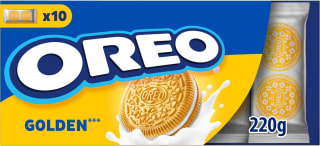 Oreo Golden Galletas Vainilla Rellenas de Crema Sabor Vainilla 220g por 1,78€