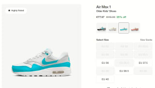 Air Max 1 Older Kids' Shoes voor €77,97 in de Nike store