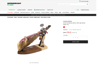 Julián Martín Jamón de bellota ibérico 75% raza ibérica pieza 7 kg por 199€