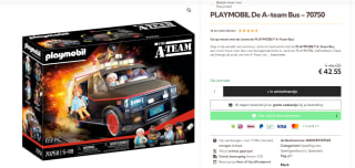 PLAYMOBIL De A-team Bus voor €42,55 bij Yellowpack