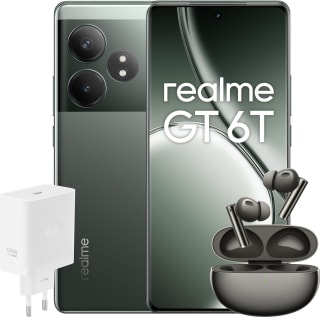 Realme GT 6T 5G de 8GB/256GB + Buds Air 6 + SUPERVOOC 120W por 389,99€ con newsletter