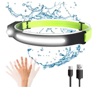 Linterna Frontal LED COB recargable Impermeable a solo 9,59€