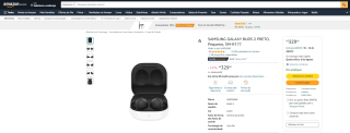 Fone de Ouvido da Samsung, modelo Galaxy Buds 2 - R$ 329,00
