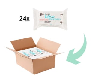 Etos Baby Lotion Billendoekjes Sensitive vochtige doekjes Megabox 24x80 stuks voor €16