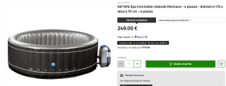 NETSPA Spa hinchable redondo Montana - 4 plazas por 249€