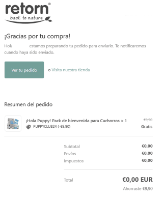 Gratis Pack de bienvenida para Cachorros
