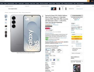 Móvil Samsung Galaxy S25 256GB a tan solo 675€