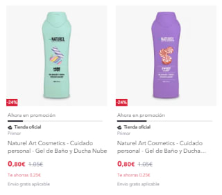 Productos desde 0,01€ y envío gratis alucina