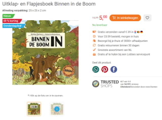 Uitklap- en Flapjesboek Binnen in de Boom voor €5 bij Lobbes