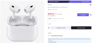 Auriculares Apple AirPods Pro 2 Generacion por 189,99€
