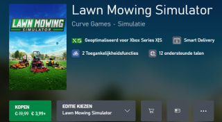 Lawn Mowing Simulator voor €3,99 in de Xbox store
