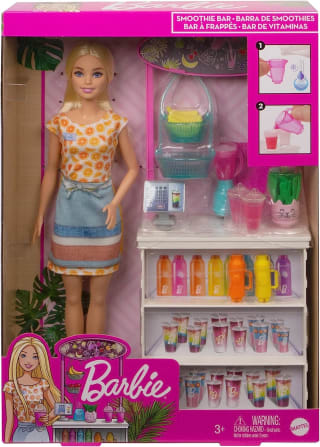 Barbie Smoothie Bar speelset met Barbie pop voor €13,99 bij Amazon