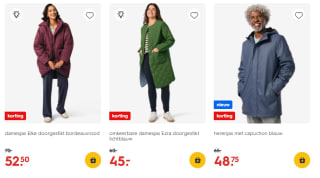25% korting op dames en heren jassen bij HEMA