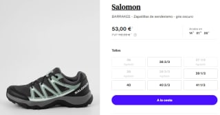 Zapatillas de Trekking de Mujer Salomon BARRAKEE por 53€