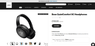 Bose QuietComfort SC Headphones - £189.95