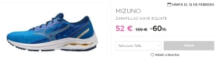 Zapatillas de Running para Hombre Mizuno Wave Equate por 52€