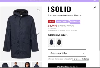 Chaqueta de entretiempo Devron por 35.94€