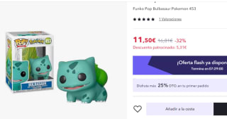 Funko Pop! Bulbasaur Pokemon 453 por 11.50€