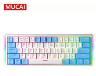 Teclado MUCAI mecánico MK61 USB con cable RGB retroiluminado a 25,83€