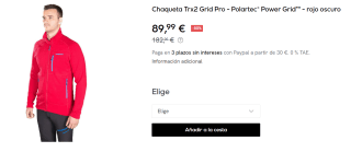 Chaqueta para Hombre Trangoworld Trx2 Grid Pro - Polartec® Power Grid™ por 89.99€