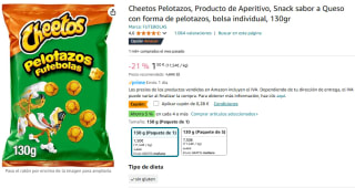 Bolsa Cheetos Pelotazos por 1,22€