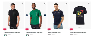 Tot 75% korting op Checo Perez merchandise in de Redbullshop