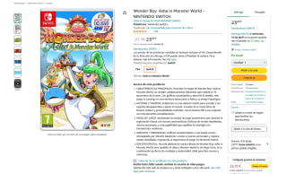 Wonder Boy Asha in Monster World Nintendo Switch por 23,69€