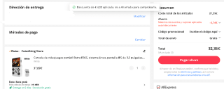 Consola de videojuegos Retro R36S por 32,35€