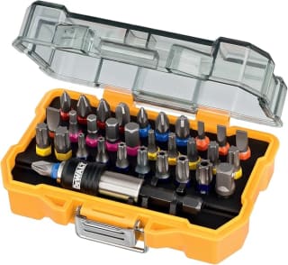 DEWALT DT7926-XJ Juego 32 puntas, Pz, Ph, Pl, Torx, Torx de Seguridad, 25mm, Incluye adaptador y Clip por 8,99€