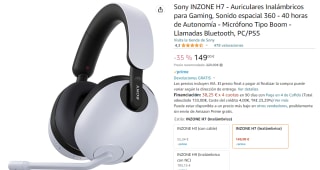 Auriculares Inalámbricos Sony INZONE H7 por 149€