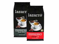 Lazarro espressobonen 1 KG voor €5,99 bij Hoogvliet