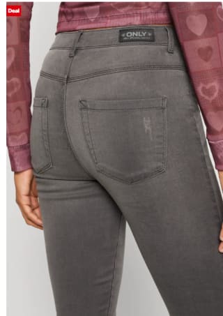 ONLROYAL - Jeans Skinny Fit - dark grey denim voor €8 bij Amazon