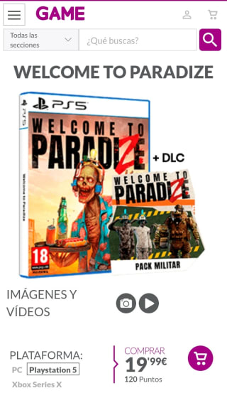 Welcome to Paradize PS5 por 19,99€.