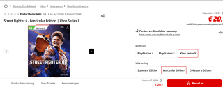 Xbox Series X Street Fighter 6 - Lenticular Edition voor €20 bij de Mediamarkt