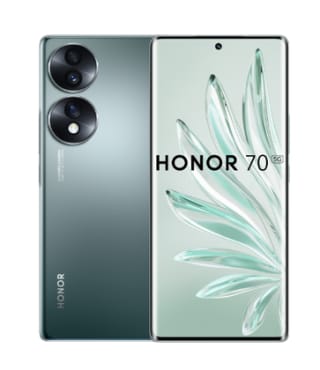 Móvil Honor 70 8GB 128GB + Earbuds 2 Lite + carcasa negra por 449€