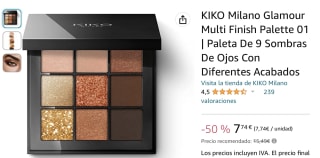Glamour Multi Finish Palette 9 Sombras de Ojos marca Kiko Milano por 7,74€